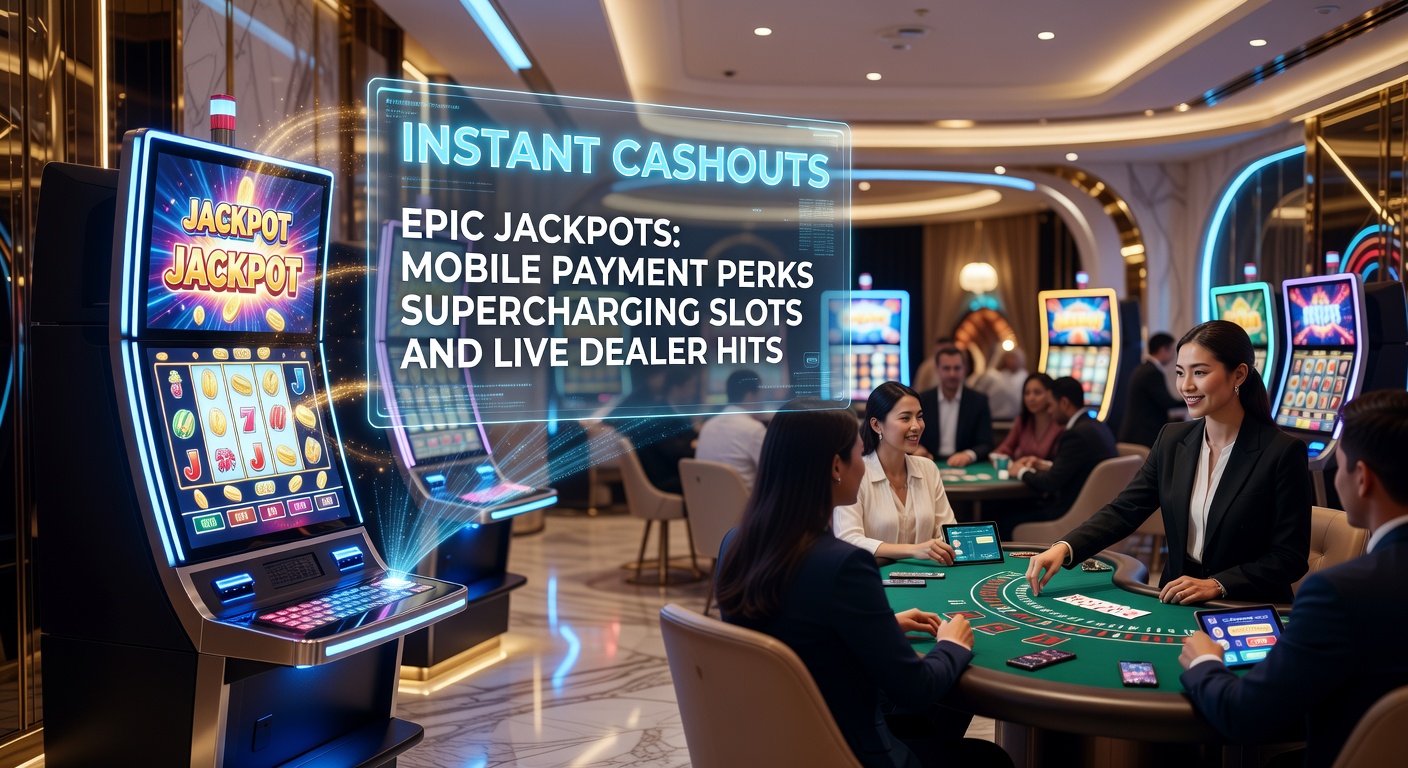 Live dealer roulette wheel spinning on a mobile device alongside instant payment confirmation and jackpot ticker