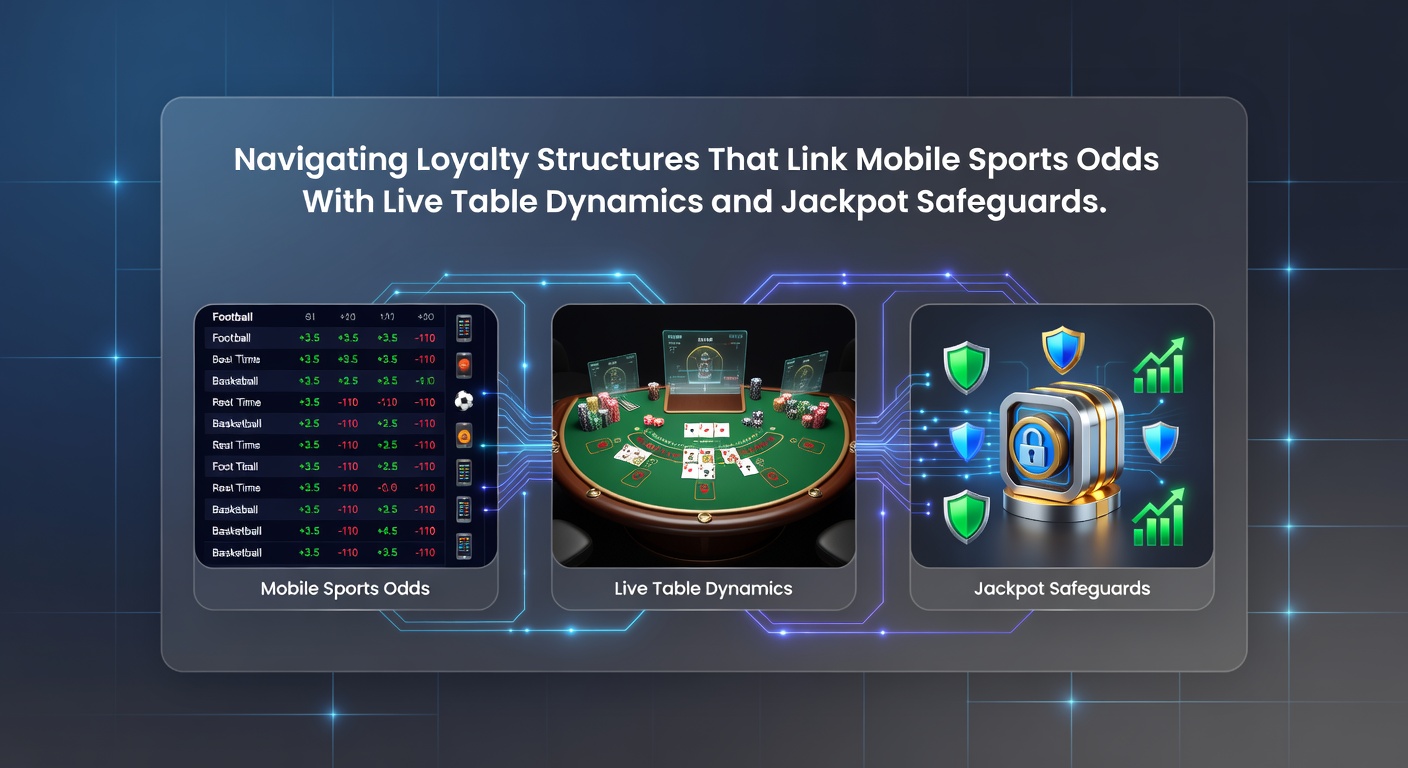 Mobile app interface showing loyalty points earned from sports bets, live tables, and jackpot progress